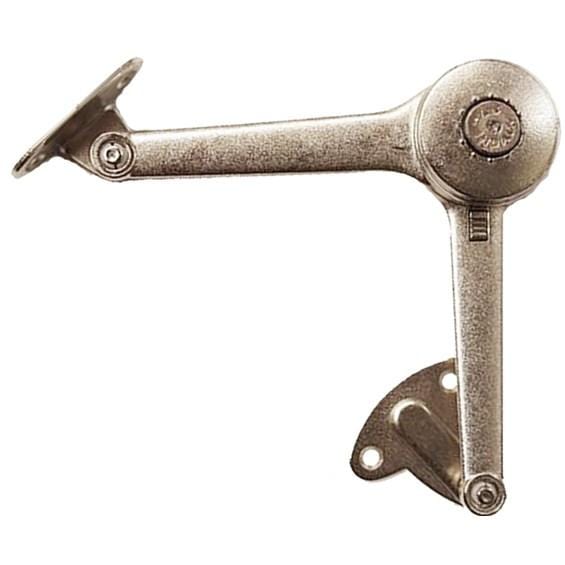 Reversible 8-inch lid support hinge for up to 20 lbs, ideal for cabinets and furniture, sold individually.