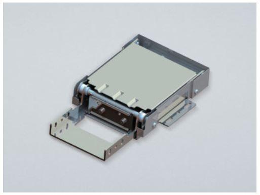 Lift assist hinge for inside cabinet mounting, made of stainless steel, sold individually for easy installation.