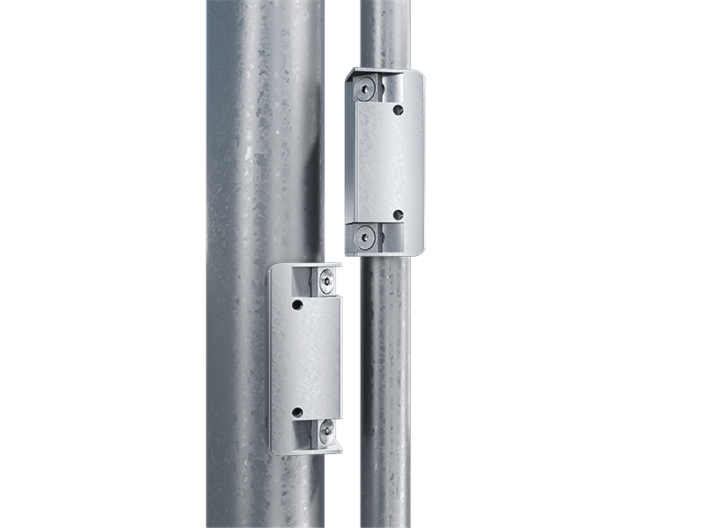 Locinox chain link bracket for Tiger gate closer, designed for secure attachment to gate posts. Sold individually.