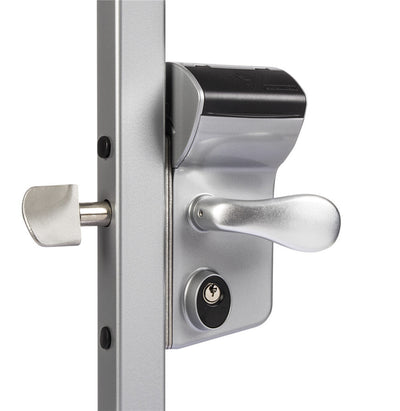 Locinox Leonardo - Mechanical Code Lock for Sliding Gates - For Square Profiles 2" Inch to 2-1/2" Inch - Multiple Finishes - Sold Individually