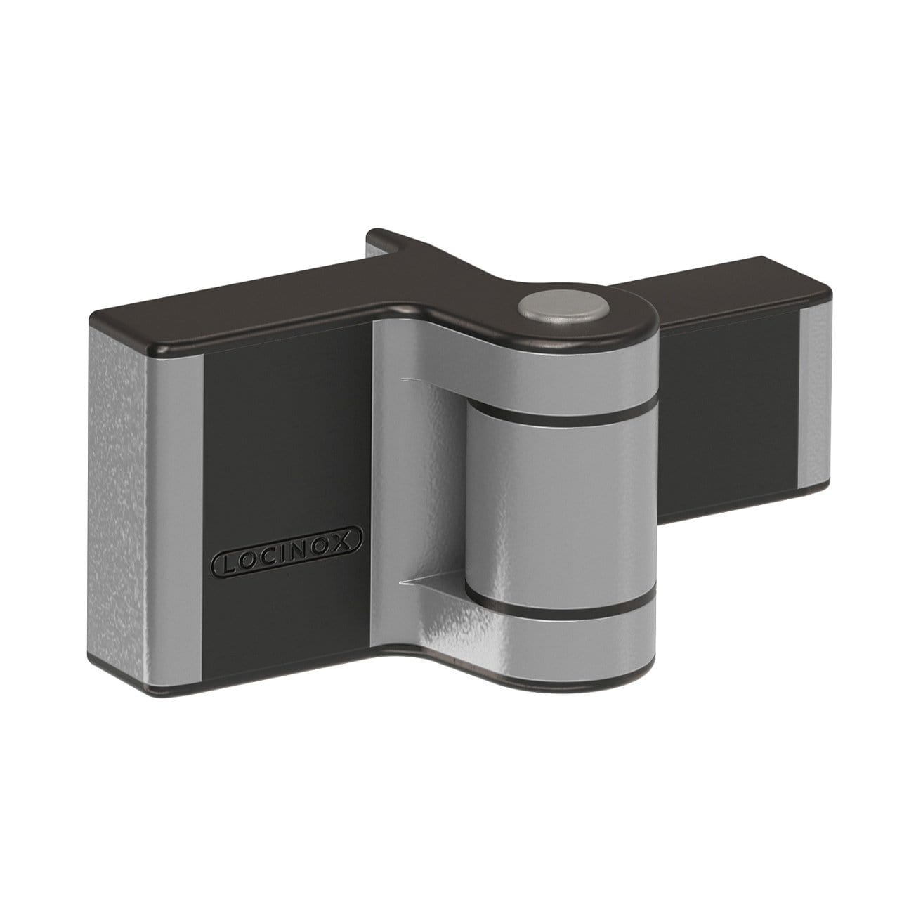 Compact 2-way adjustable gate hinges for gates up to 132 lbs, available in multiple finishes, sold in a 2-pack.