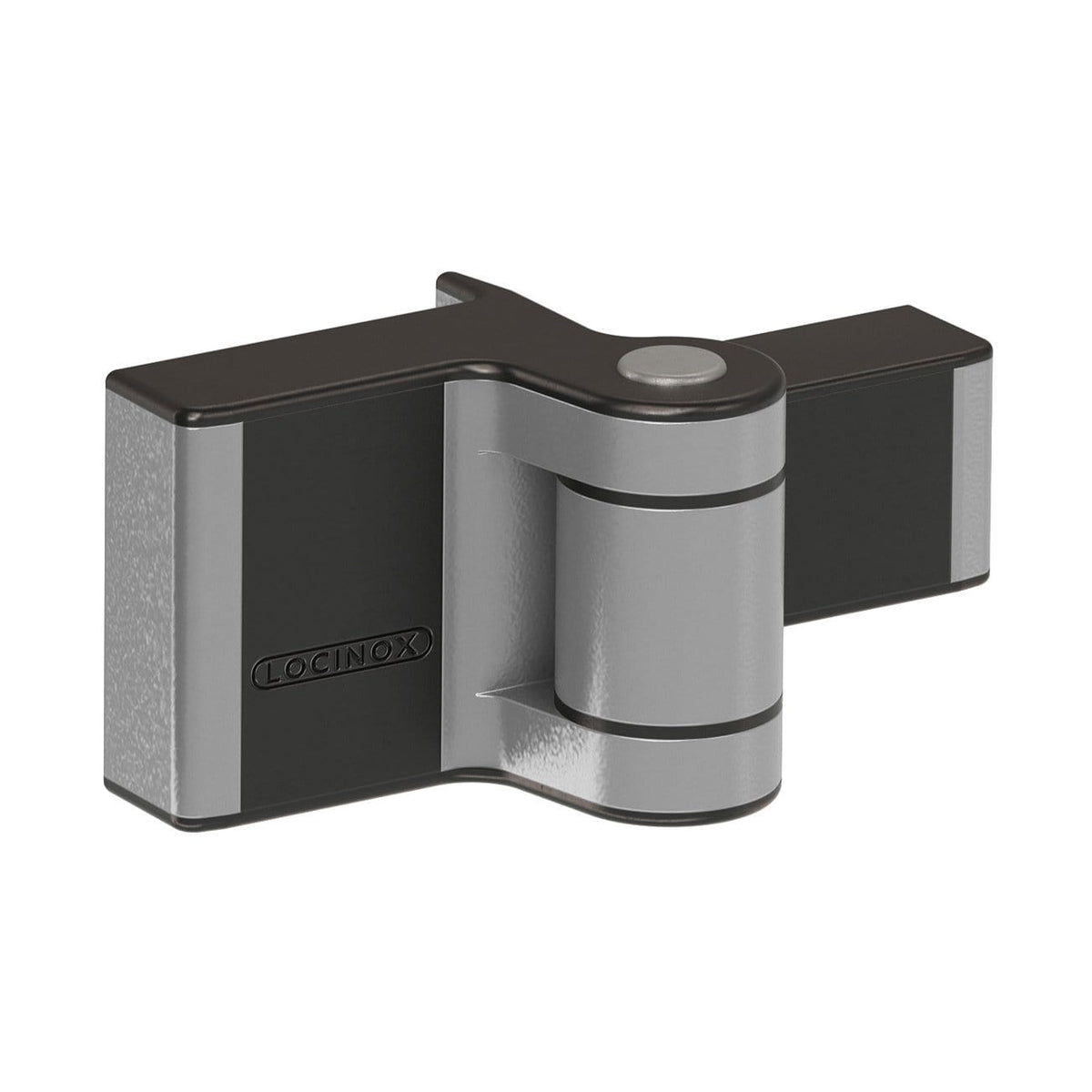 Locinox Puma - Compact 2-Way Adjustable 180° Surface Mounted Gate Hinges - For Gates Up To 132 Lb - Multiple Finishes Available - 2 Pack