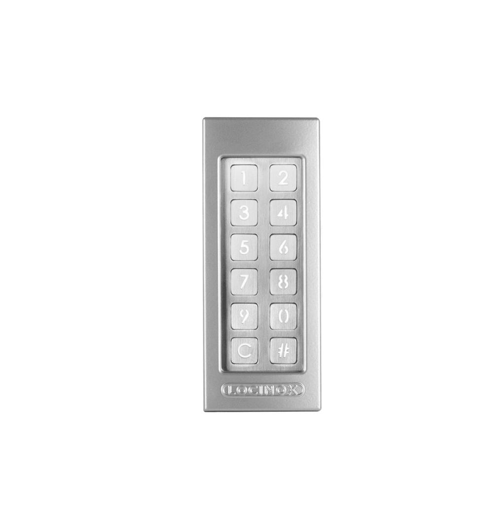 Locinox Slimstone - Sturdy Weather Resistant Keypad With Integrated Relay For Gates - Multiple Finishes - Sold Individually