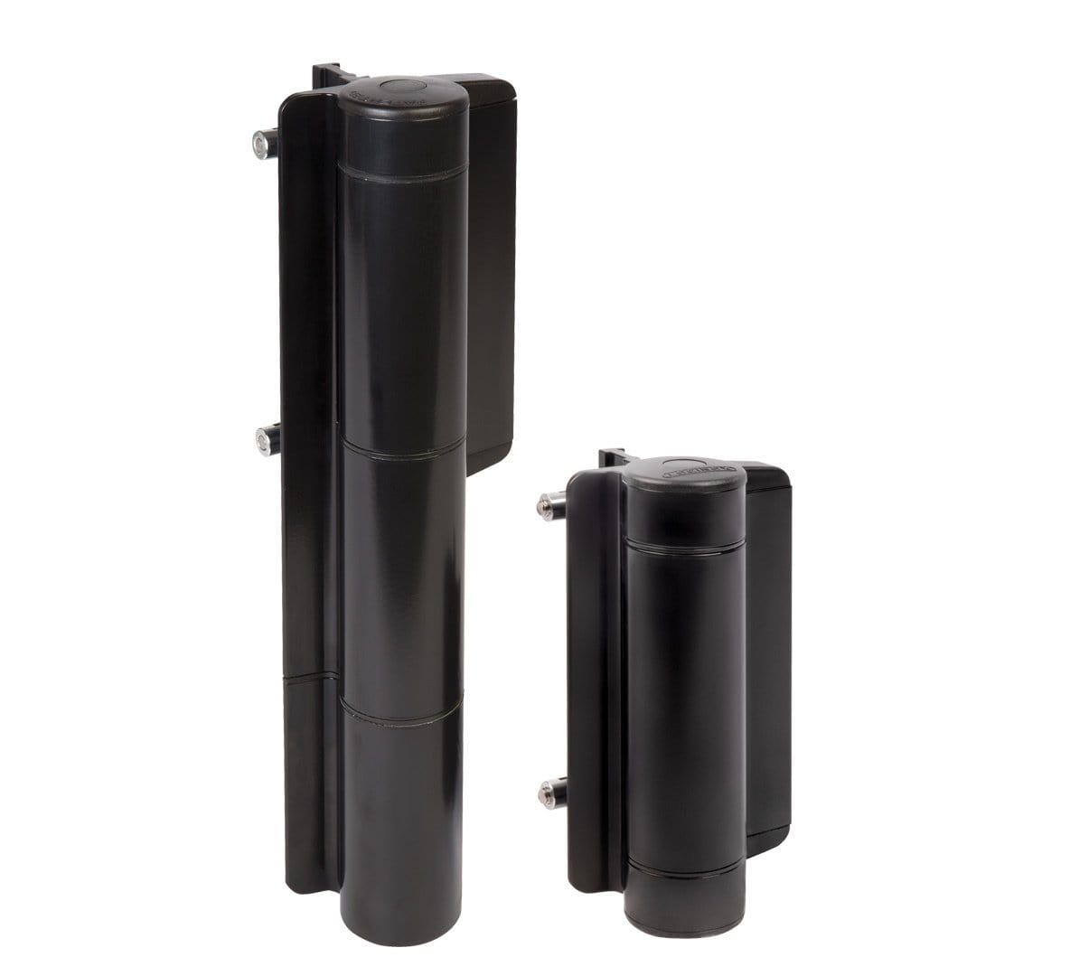 Ultra heavy-duty hydraulic gate closer and hinge for gates up to 440 lbs, available in multiple finishes. Sold individually.