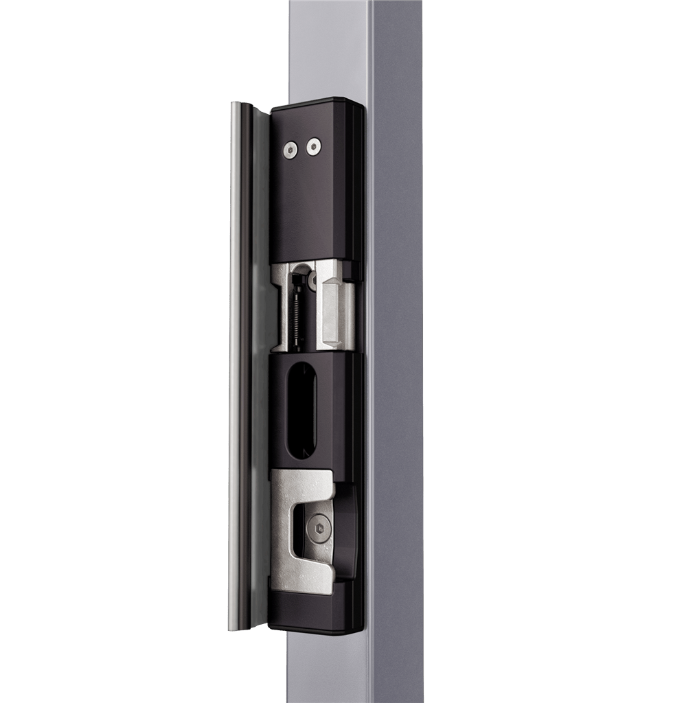 Locinox Surface Mounted Electric Strike With Security Mushroom Modulec-Sh For Gates - Fail Close & Fail Open Available - Multiple Finishes - Sold Individually
