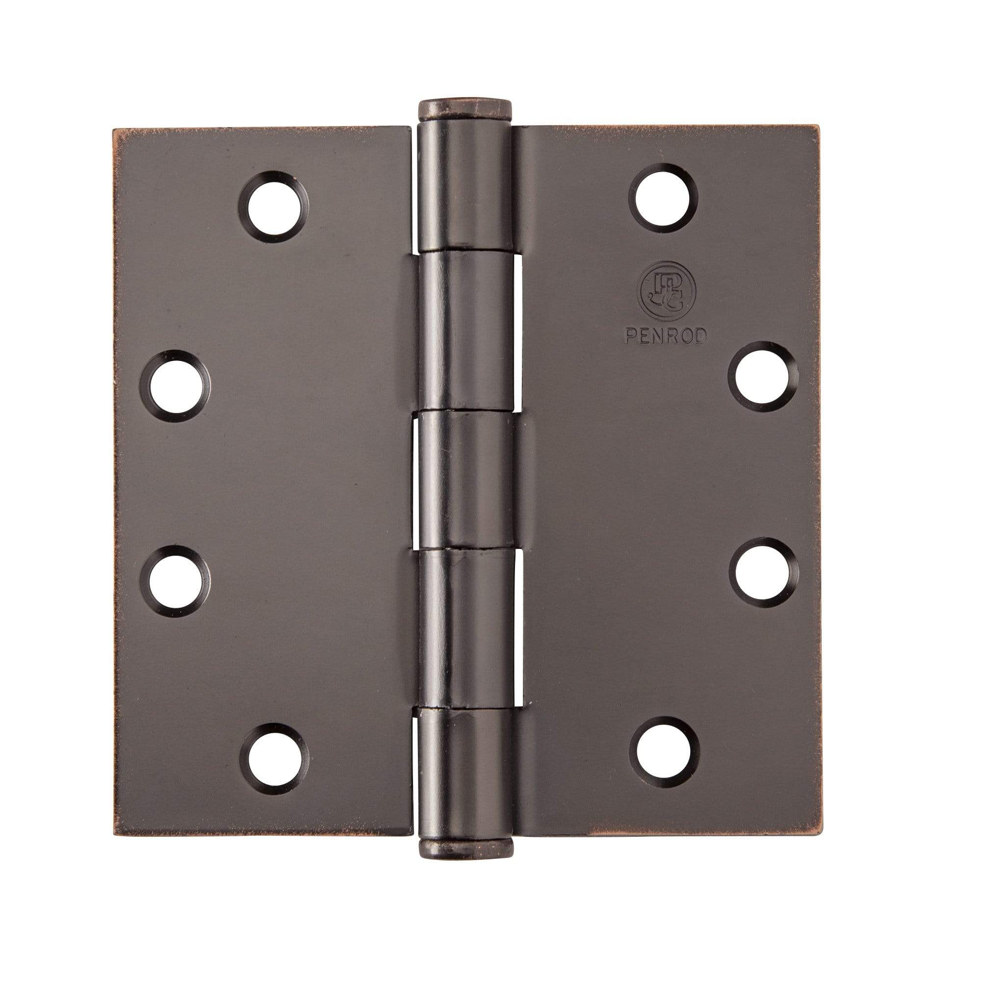 Penrod commercial hinges 4 1/2 inch square in various finishes, sold in a three-pack for durability and style.