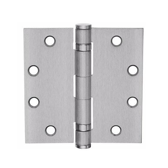 MacPro full mortise hinge, 5-knuckle, standard weight, 4-1/2" x 4-1/2", square corners, multiple finishes, sold individually.