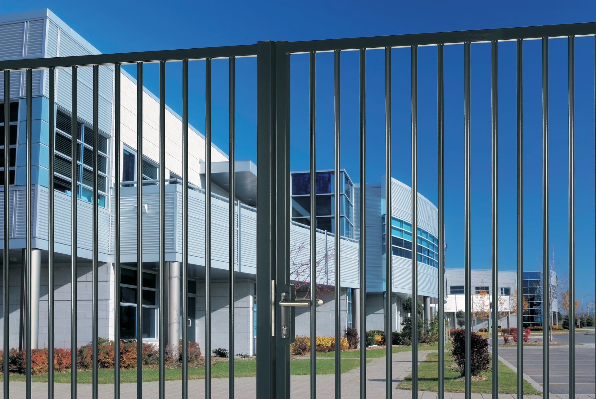 Mortise lock designed for ornamental gates, compatible with welding lock boxes, sold individually for secure access.