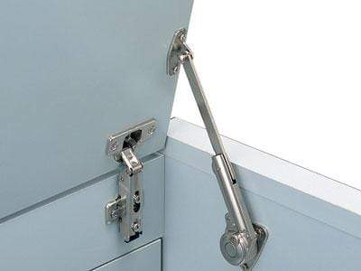 Adjustable soft-down lid stay for 70° and 105° openings, right position, sold individually for smooth lid operation.