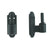 New York Shutter Hinge Pintle - Multiple Offsets Available - Cast Iron - Black Powder Coat Finish - Sold Individually