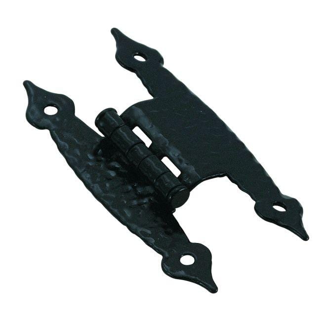 H-Type cabinet hinges with a 3/8" offset, 3 1/2" x 1 5/8" size, available in multiple finishes, sold in a 2 pack.