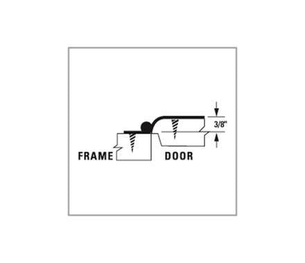 H-Type Cabinet Hinges -  3/8" Inch (10 mm) Offset - 3 1/2" x 1 5/8" - Multiple Finishes - 2 Pack