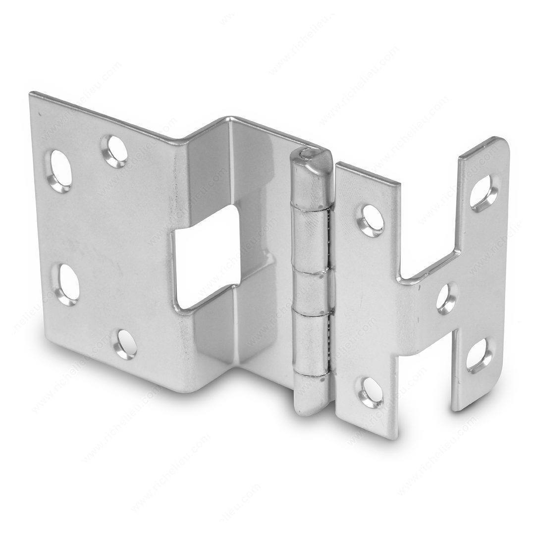 Offset Hinges - 3/4" Overlay Institutional Hinge - Multiple Sizes & Finishes Available - 2 Pack