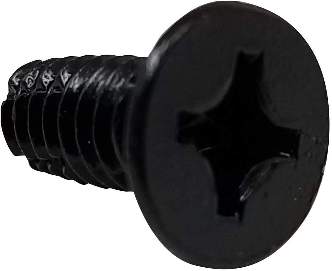 Black #12-24 x ½ inch machine screw designed for 4.5 inch commercial hinges, available in multiple finishes.