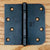 Oil Rubbed Bronze Penrod Ball Bearing Security Hinges - 4" With 5/8" Radius Square - Non-Removable Riveted Pin - 3 Pack