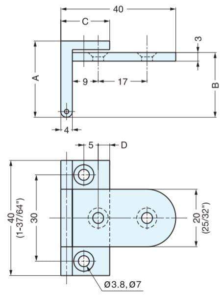 Overlay Door Angle Hinge - For Cabinets - Multiple Sizes Available - Satin Nickel Finish - Sold Individually
