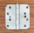 Clearance Satin Nickel Hinges With Security Tab - 4" Inch With 5/8" Inch Radius Corners - Sold Individually