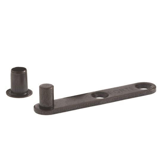 High-quality center pivot door hinges in statuary bronze finish, sold in a convenient 2-pack for durability and style.