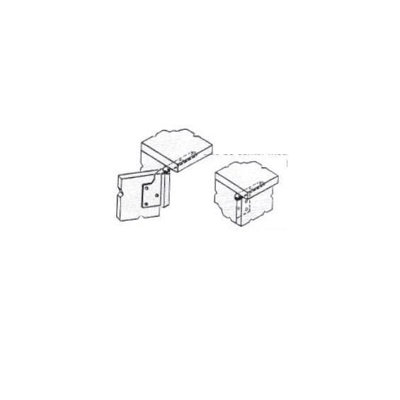 Heavy steel pivot door hinges in statuary bronze finish, sold in a 2 pack for durable door installation.