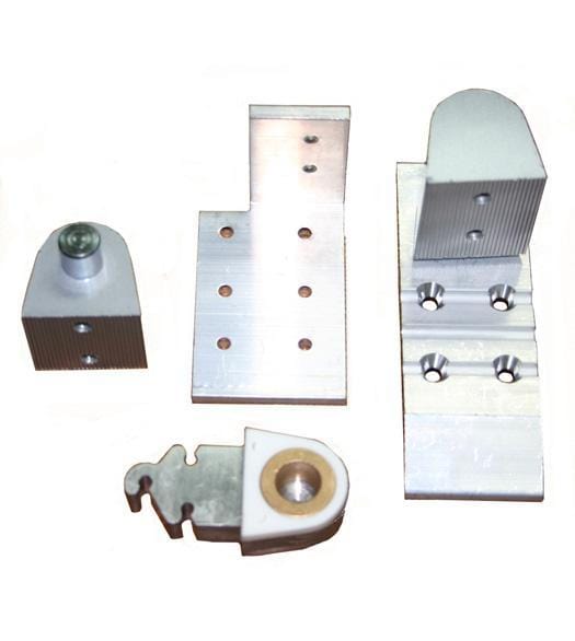 Pivot door hinges in Aldora style, designed for offset metal frame doors with 1/8" recessed applications.