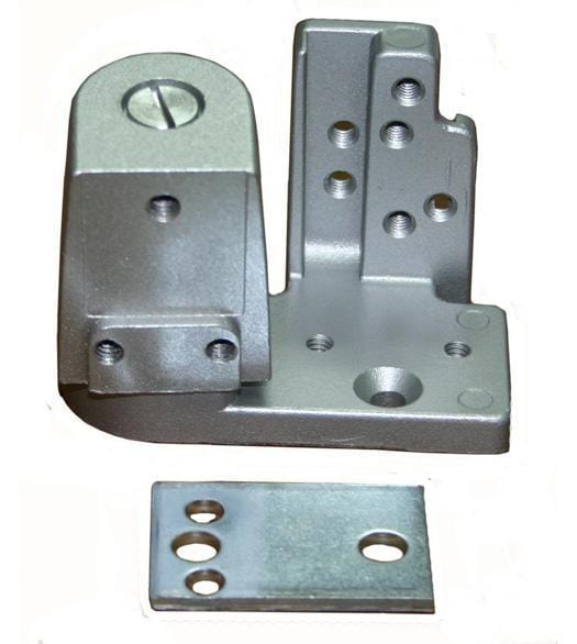 Pivot door hinges designed for metal frame doors, featuring a bottom pivot for 1/8" recessed or face frame applications.