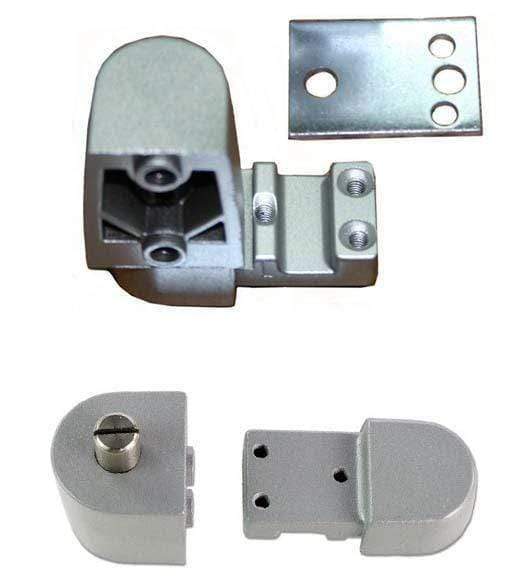 Top pivot door hinges for aluminum doors, designed for face frame or 1/8" recessed applications. Durable and reliable.