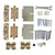 Pocket Door Replacement Kit - Outdoor Use - Zinc Finish - Sold as Kit