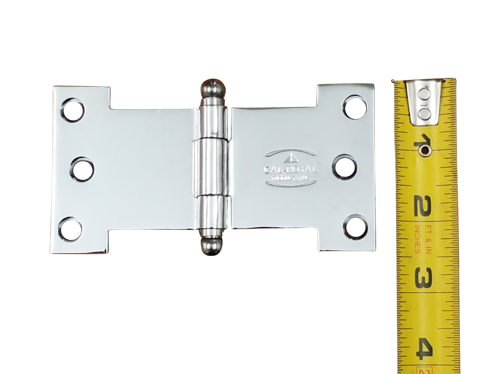 Parliament Hinges - Polished Chrome Wide Throw - Multiple Sizes - 2 Packs