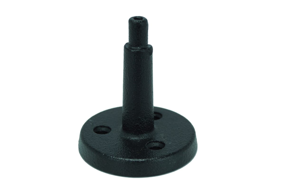 Post Mount for Cast Iron Shutter Dogs - 2-1/2" Inch x 3" Inch - WeatherWright Powder Coated - Sold Individually