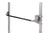 Push Bar For Surface Mounted Gate Locks - Aluminum - Maximum Gate Width 5' Feet - Black Finish - Sold Individually