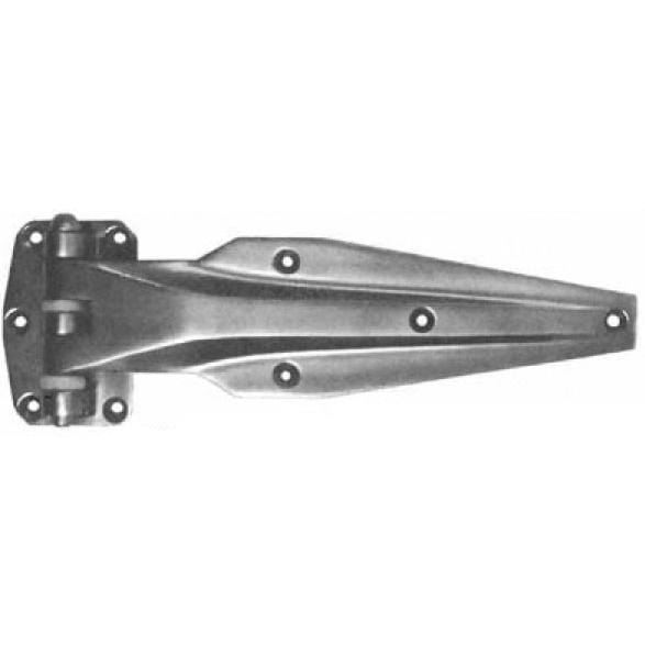 Refrigeration Hinges - Heavy Duty - 11-9/16" Inch - Multiple Offsets Available - 304 Stainless Steel - Polished Finish - Sold Individually