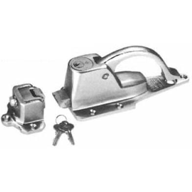 Refrigeration Locks - Heavy Duty Brass Cylinder Lock - Keylocking Latch - Multiple Offsets Available - Chrome Finish - Sold Indiviudally