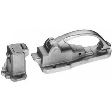Heavy duty refrigeration lock with multiple offsets, featuring a powder-coated finish, sold individually for secure locking.