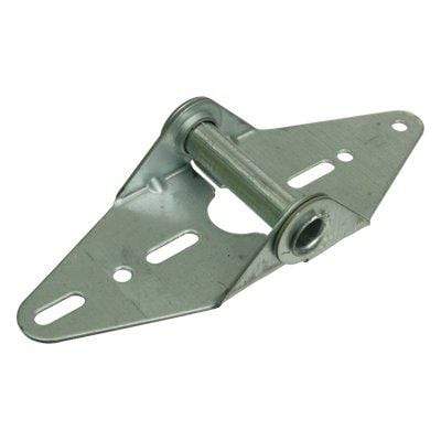 Durable 14 gauge residential garage door hinge for sections 1 to 6, designed for reliable performance and easy installation.