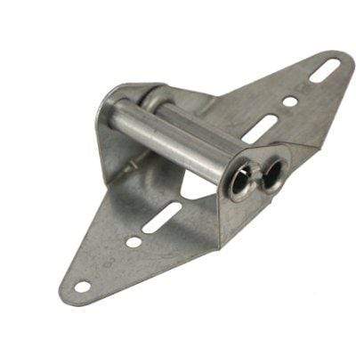 Durable 16 gauge residential garage door hinge for sections 1 to 4, designed for reliable performance and easy installation.