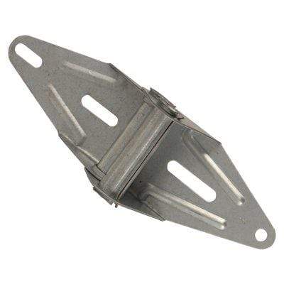 Residential garage door hinge made of 18 gauge steel, designed for standard sections 1 to 4, ensuring durability and functionality.