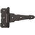 Reversible T Hinges - Decorative - Black - 4 To 8 Inches - 2 Pack