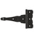 Reversible T Hinges - Decorative - Black - 4 To 8 Inches - Sold Individually