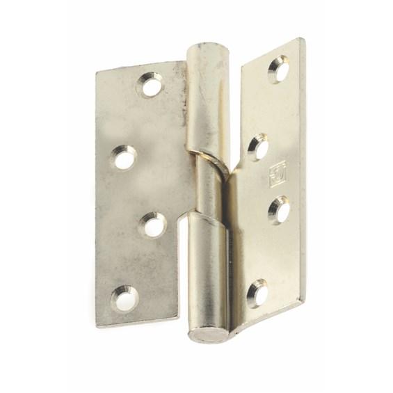 Brass finish rising lift off butt hinge, 4x3 inches, available in right and left handing, sold in a 2 pack.