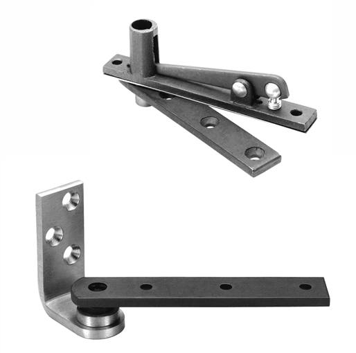 Rixson 3/4" jamb mount center hung pivot door hinge set with satin chrome finish, supports doors up to 200 lbs.