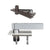 Rixson Center Hung Pivot Door Hinge Set - Includes H340 Top Pivot - For 2" Inch Thick Doors - Up To 1,000 Lbs - Satin Chrome Finish