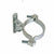Round Bolt-On Heavy Duty Badass Gate Hinge 6" - Steel With Zinc Plating - Up To 750 Lbs - Sold Individually