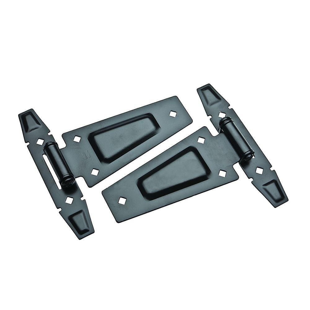 Rustic T Hinges - Black - 7-1/2 Inches - 2 Pack