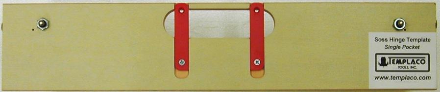 Soss router template for concealed hinges, model 216, designed for precise hinge installation. Sold individually.