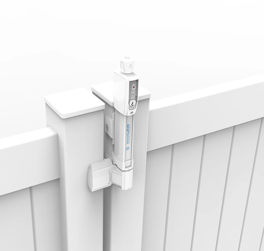 Safety Gate Latch - Vertical Pull - White Ml3Vpkawt