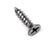 Fly Cut Wood Screws For Door Hinges - Satin Chrome - #9 X 3/4" Inch