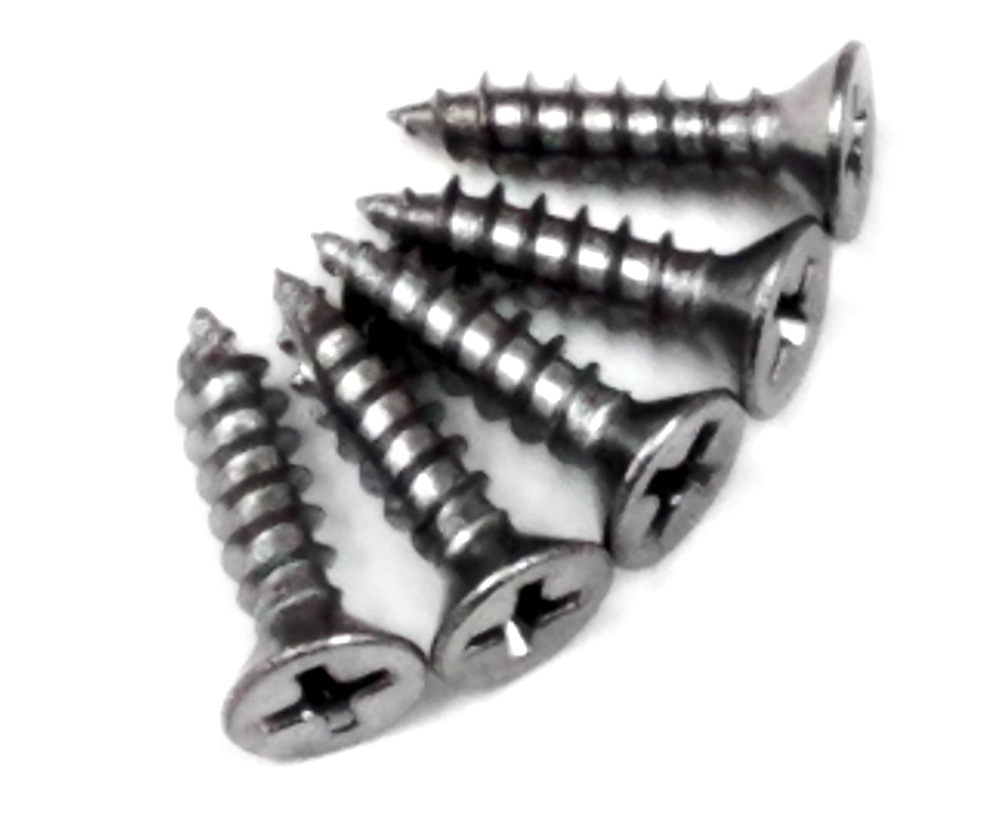 Fly Cut Wood Screws For Door Hinges - Satin Chrome - #9 X 3/4" Inch