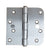 Security Hinges - 4" Inch With 5/8" Inch Square Radius Corners - Multiple Finishes Available - 2 Pack