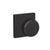 Schlage Custom Residential Door Knob - Combined Passage And Privacy Lock - Bowery Style Knob With Collins Rose Trim - Matte Black Finish - Sold Individually