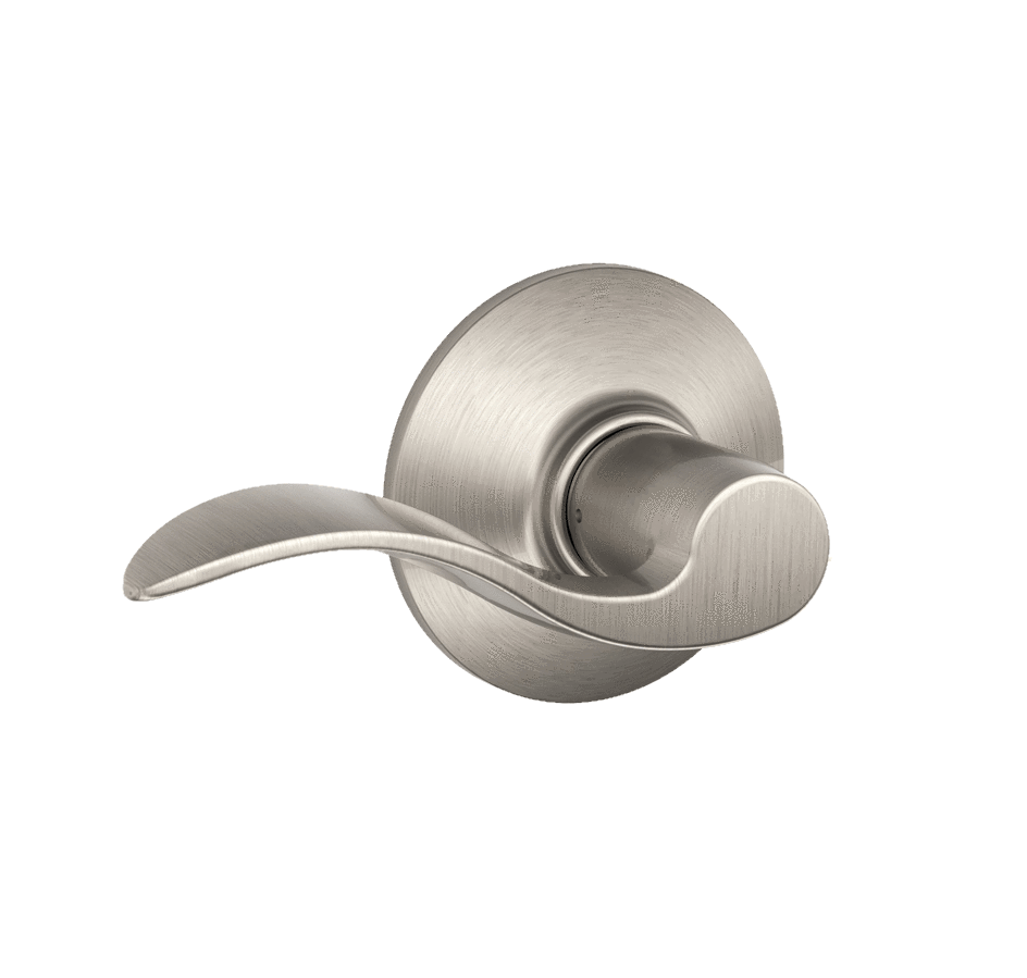 Schlage Residential Door Lever - Non-Locking Passage Lever - Accent Style - Satin Nickel Finish - Sold Individually